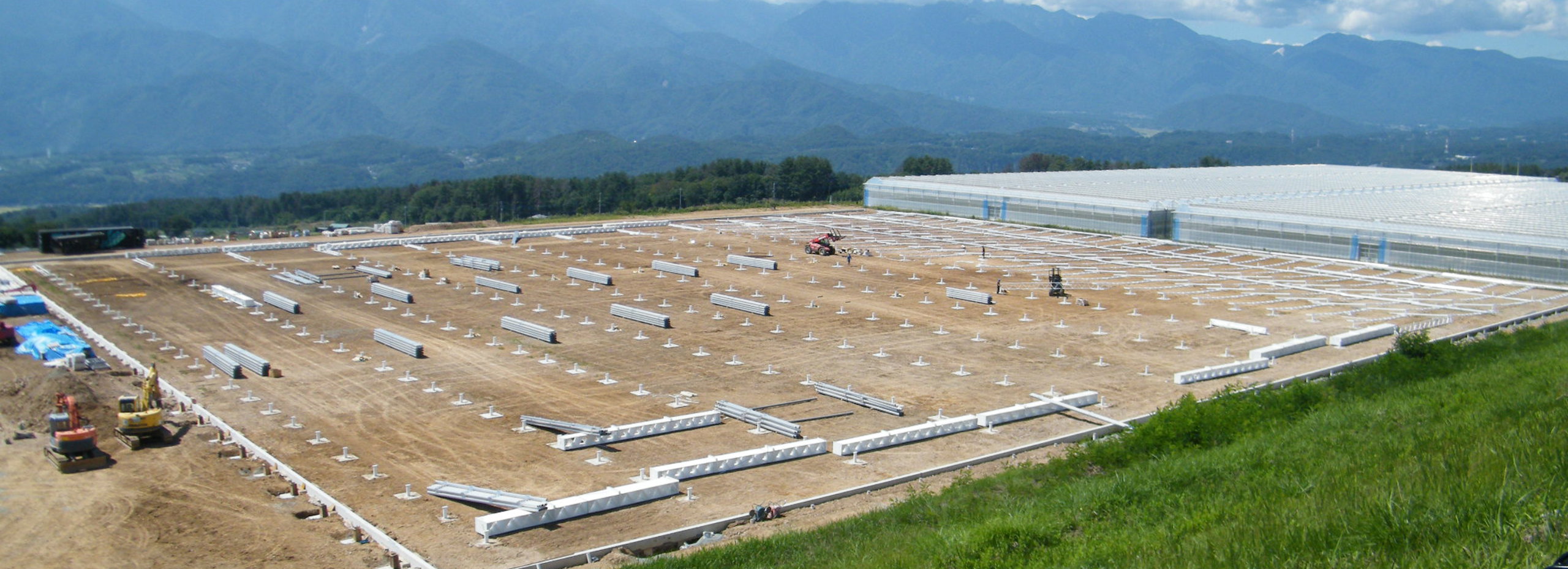 foundation of a greenhouse